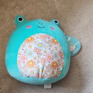 Cute Frog Plush with Floral Belly